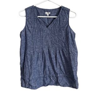 Garnet Hill 100% Linen tank top